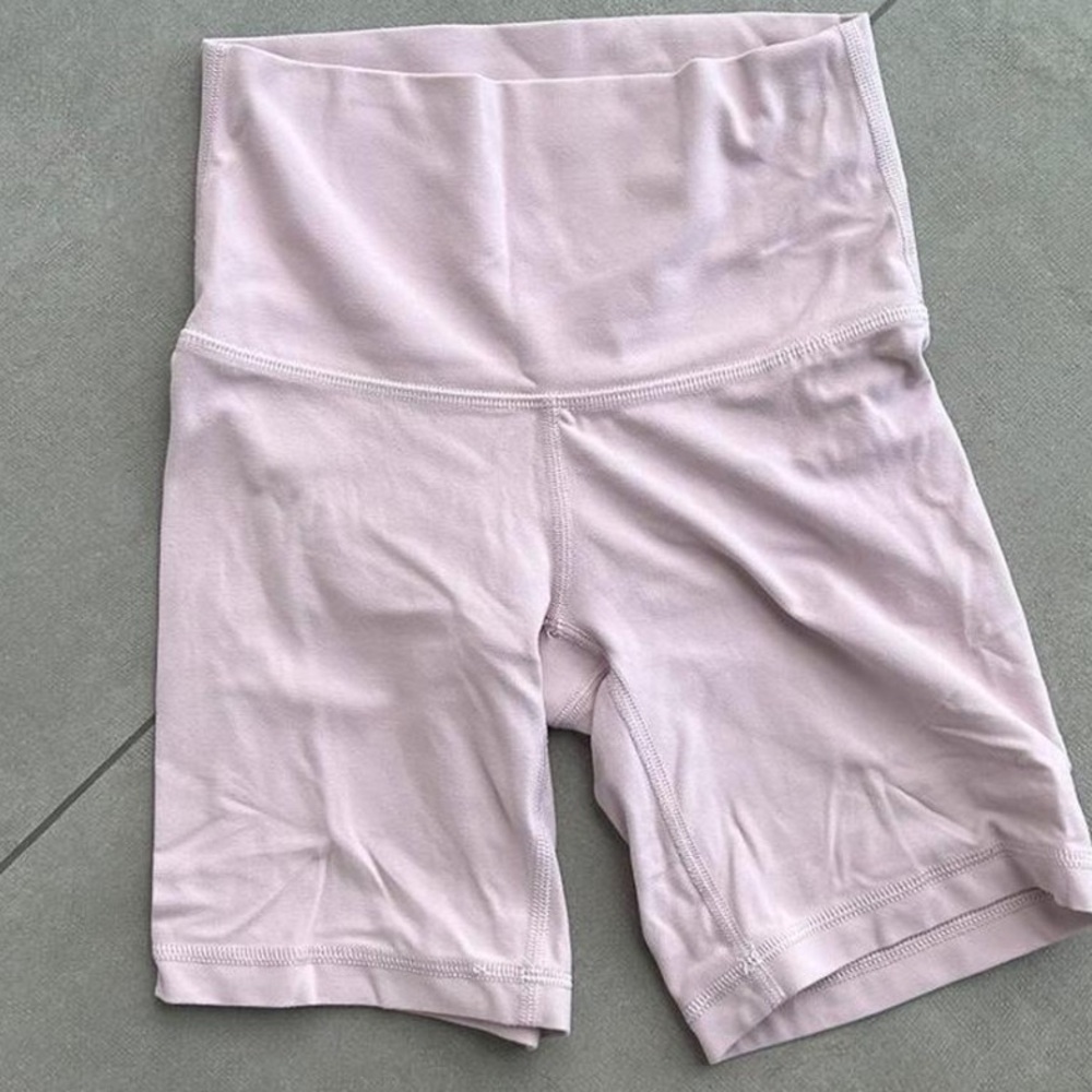 Aritzia Pink Bike Shorts Casual Athletic Style